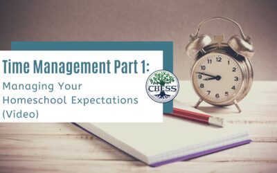 Time Management Part 1: Managing Your Homeschool Expectations