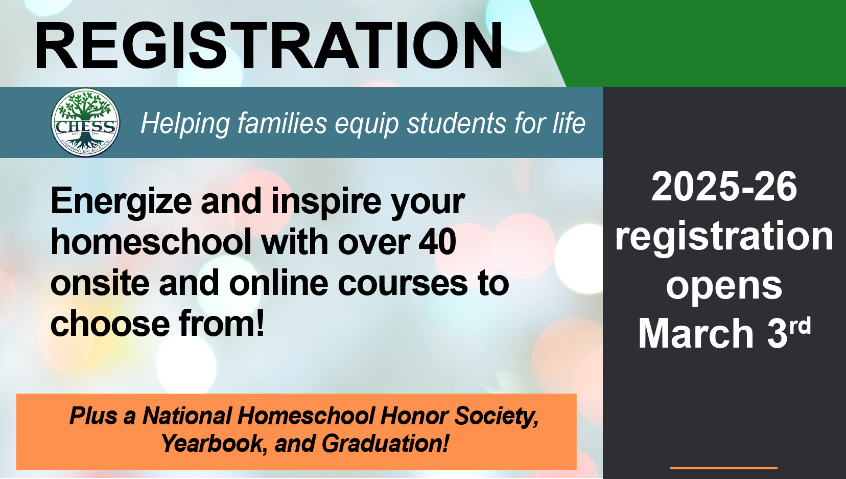 registration - energize and inspire your homeschool this year with an onsite or online course - 45+ courses to choose from | courses open to 4th to 12th grade students | meeting in person in manassas - early registration ends July 31